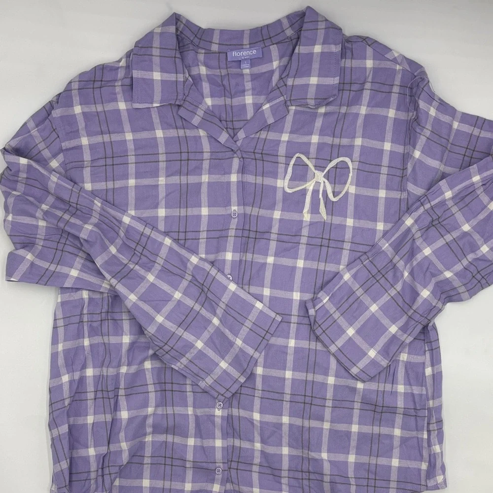 Florence by Mills Cozy Flannel Nice Spice Sleep Shirt